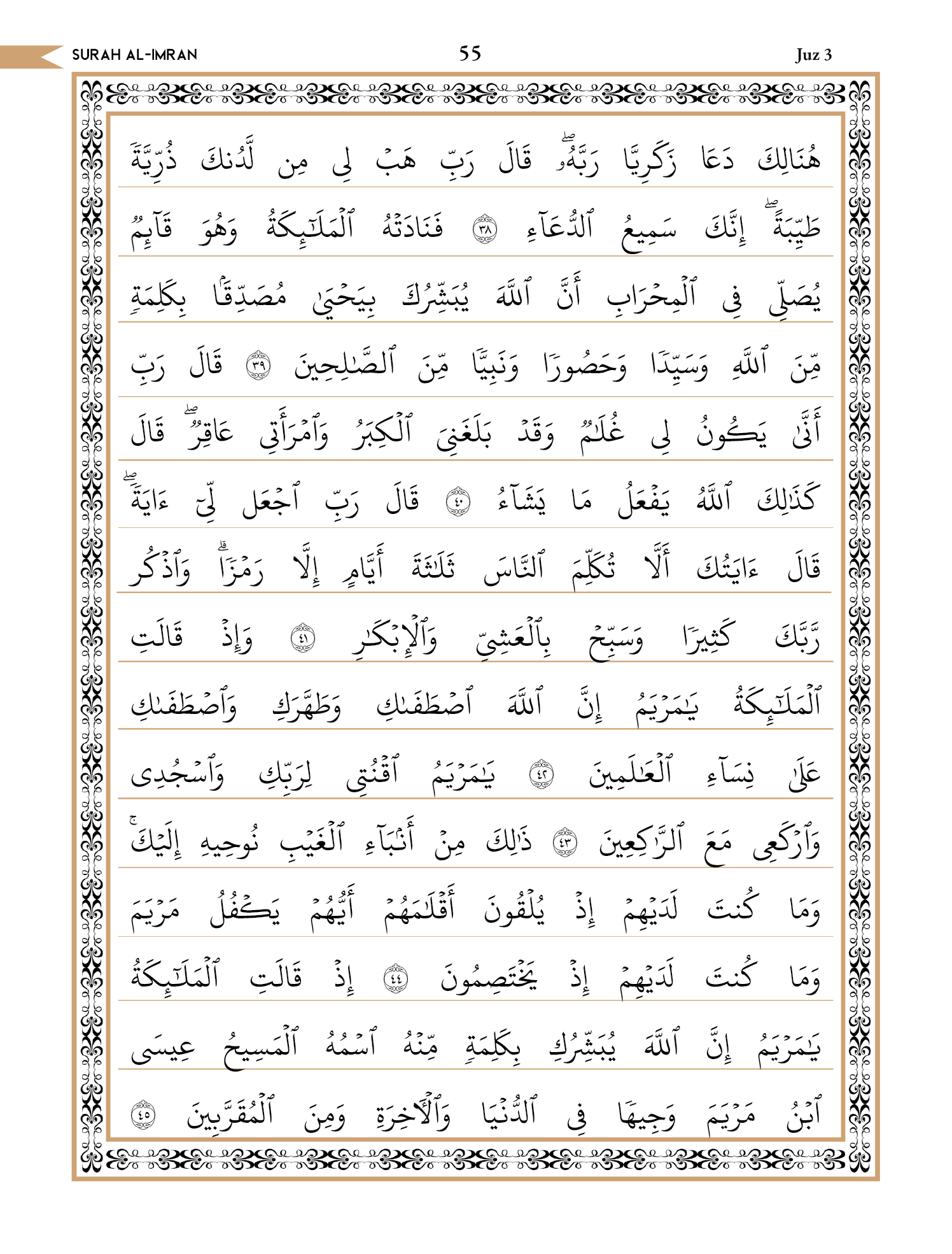 Quran Page 55